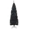 Costway 6ft. Unlit Black Slim Artificial Christmas Tree